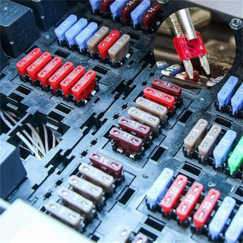 120Pcs Mini Car Boat Truck Blade Fuse Box Assortment 2A 3A 5A 7.5A 10A 15A 20A 25A 30A 35A