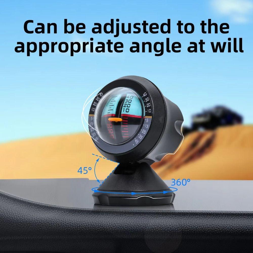 Multifunction Slope Meter Digital Vehicle Compass Inclinometer Auto Universal Compass Automotive