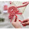 Christmas Ornaments Red And White Velvet Decorations Christmas Balls Canes Candies Christmas Trees Decorative Pendants Ins Ornam