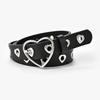 Adjustable Faux Leather Belt Versatile Decorative Waist Belt Heart Buckle Belt  For Casual Dresses