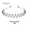 Men's Korean Sporty Invisible Wave Hairband Hairpin