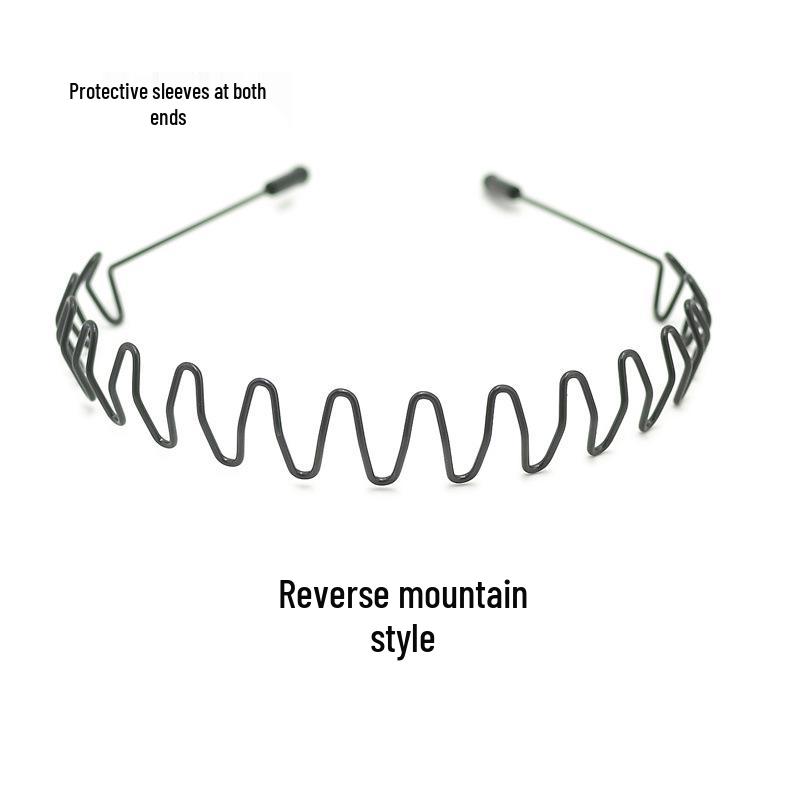 Men's Korean Sporty Invisible Wave Hairband Hairpin