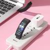 Fitness Alarm Clock Watch IP65 Waterproof Multifunctional USB Charging Digital Silent Vibration Wake-Up Sports Wristband