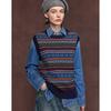 Women's Retro Fair Isle Jacquard Knit Vest