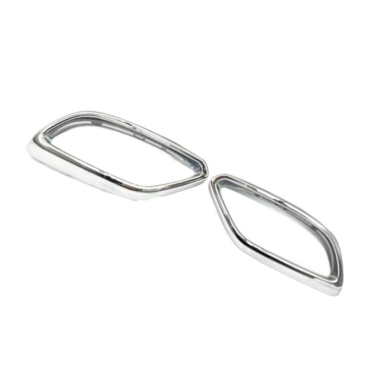 Chrome Tail Throat Trim Frame For Mercedes For Benz GLC Class X254 W254  2024 2025 Rear Bumper Cover Decoration