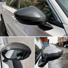 For Honda Civic 11th Gen  2PCS Carbon Fiber Look Add-on ABS Car Side Door Rear View Mirror Cover Cap Sticker Case Shell