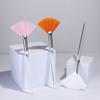 Pincel de Maquiagem em Forma de Leque Pincel para Máscara Facial Pincéis Aplicadores Macios Ferramenta de Beleza Facial Ferramenta Diy