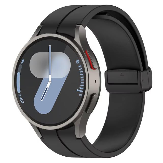 Band for Samsung Watch 6 strap 7/4/5/5 Pro/4 6 classic 44mm 40mm No Gaps Magnetic belt Silicone bracelet correa Galaxy Watch 7