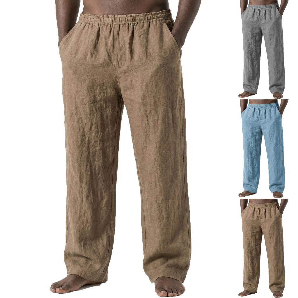 Men's Relaxed-Fit Stretch Waist Straight-Leg Pants