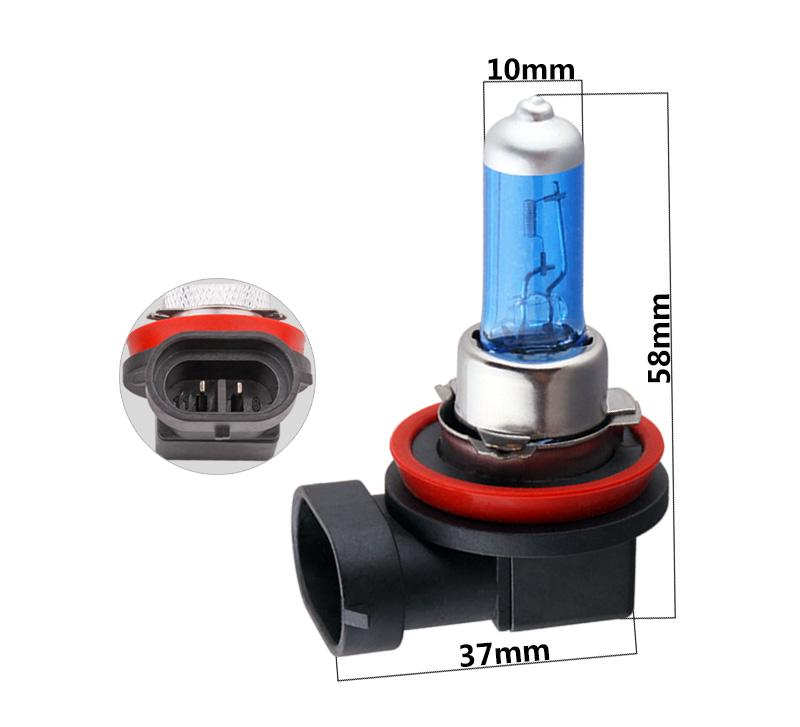 1Pc H3 H4 H11 HB2 9003 55W 5000K Super Bright White Billys Halogenlampe Pære Bil Styling Frontlykt Tåkelys