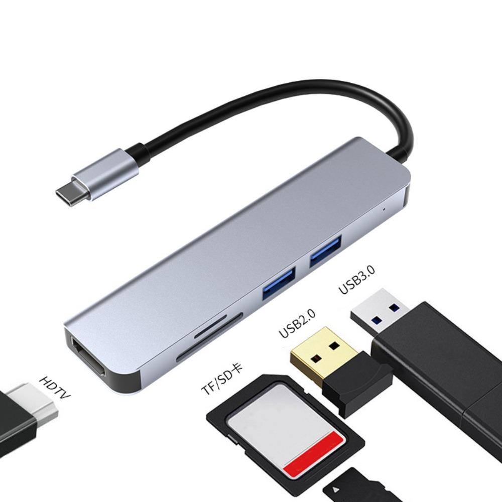 

7 в 1 USB 3.0 док-станция для MacBook адаптер концентратор конвертер разветвитель расширитель 5in1 (2010N)