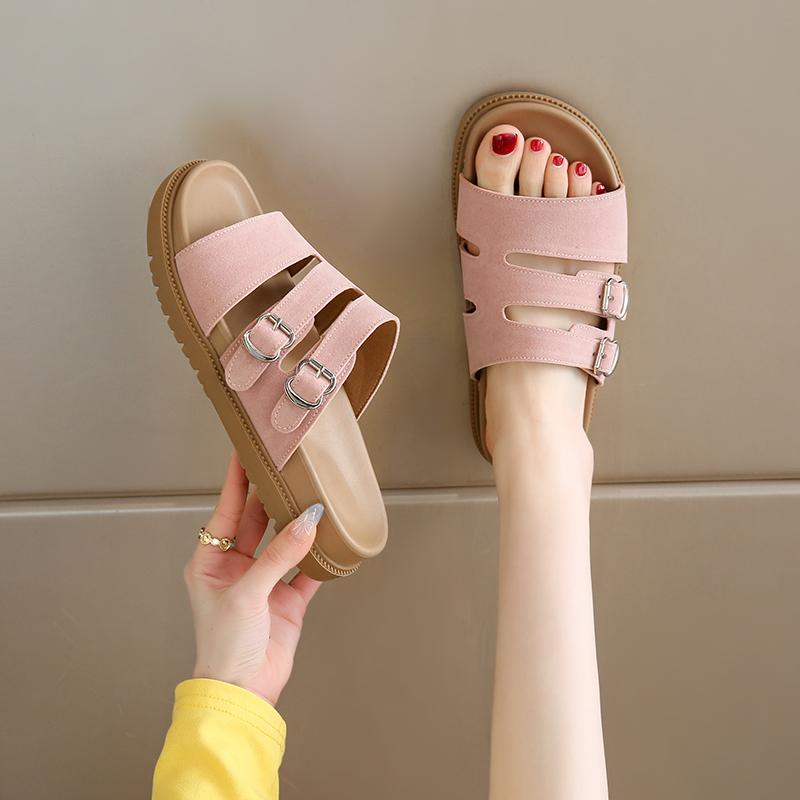 Fashion Flats women Sandals Platform Shoes Woman Casual Loafers Summer 2025 trend Slingback Walking Shoes Comfort Sandalias De Mujer