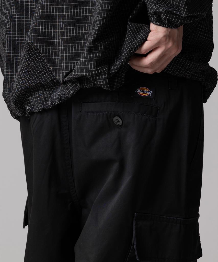 DICKIES Washed Loose Fit Twill Cargo Pants Black