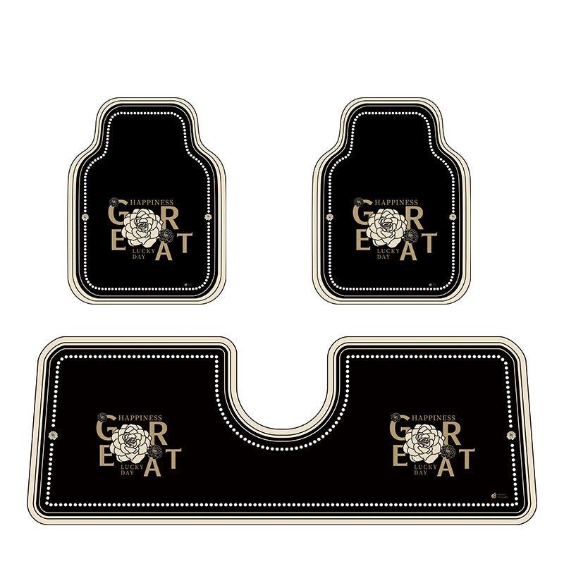 Car Mats Waterproof Quick Dry Diatom Mud Floor Mats 3 Piece Set Non Slip Easy Clean Automotive Foot Pads For Interior Decoration