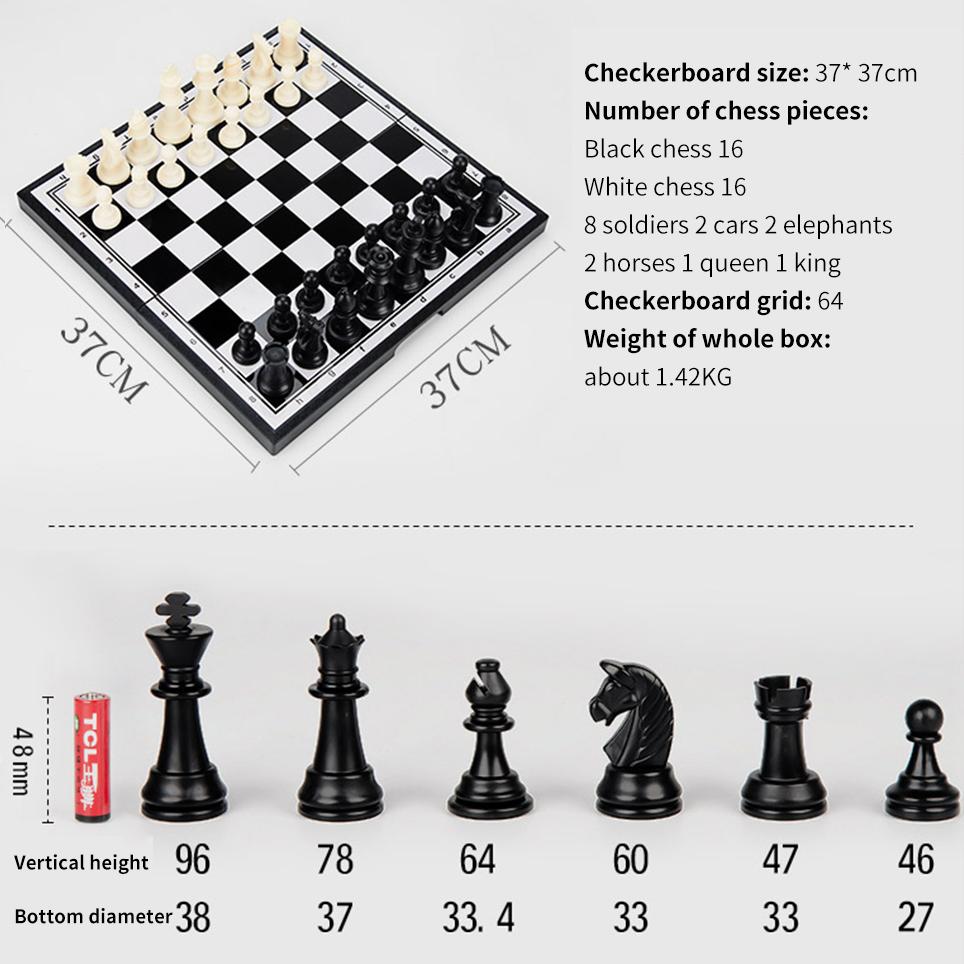 Portable Special Magnetic Chess Backgammon Checkers Set Big Board Draughts Entertainment Christmas Travel Games Aldult Kids Gift