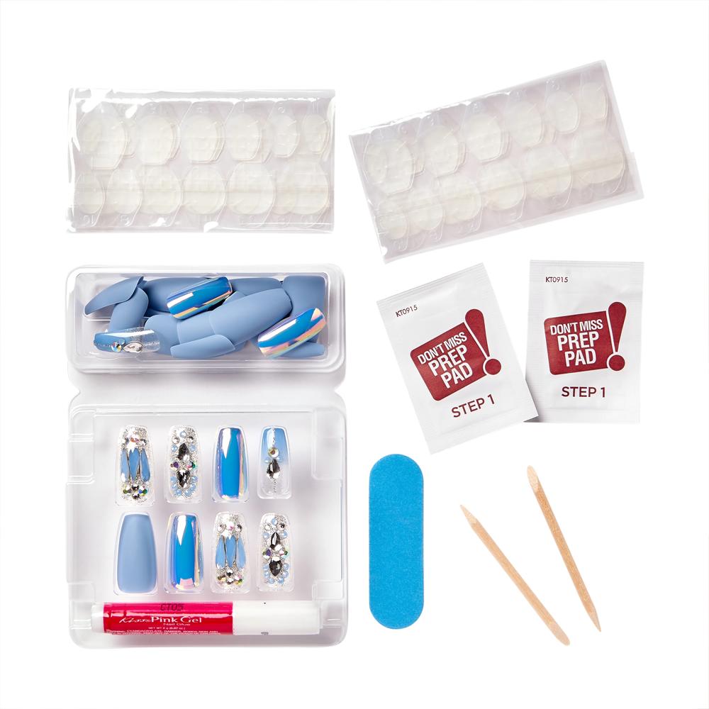 Sztuczne paznokcie Majestic Nails My Jewel Kiss 30 szt