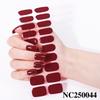 Hot Sell Custom Logo HEMA-Free Gel Polish Nail Stickers New Solid Color Styles Semi Cured Gel Nail Wraps 20 Gel Nail Strips