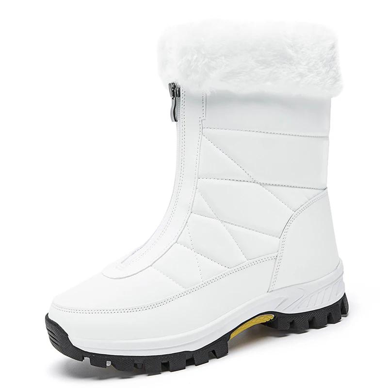 2025 New Style Casual Women's Boots Plus Size Cotton Shoes Fleece-Lined And Thickened Warm Snow Boots Northern Cotton Boots