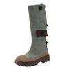 But Knee Boots Women's 2025 New American Retro Cowboy Platform Tooling Boots Shell Head Tall Knight Boots