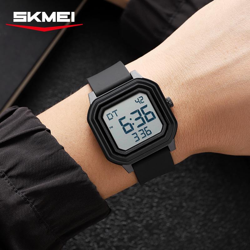 SKMEI 2558 Fashion Sports Men's Electronic Watch Multifunctional Countdown Digital Watch Student Luxury Clock Relgios Masculino