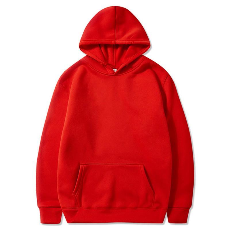 Mens Fleece-Lined Hooded Sweatshirt Winter Warm Oversized Cotton Blend Pullover Casual Outdoor Youth