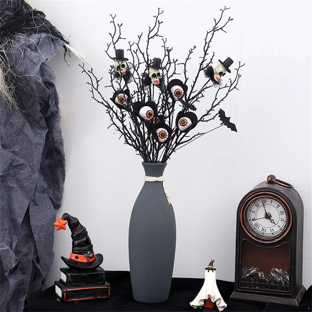 Halloween Scary Decorations Black Scary Cut Flowers Party Decorations Festive Atmosphere Flowers