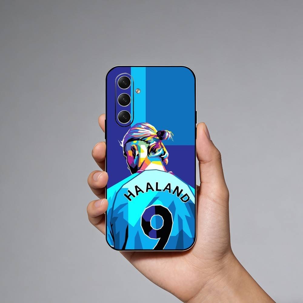 Football E-Erling H-Haaland Phone Case For Samsung Galaxy A73,A72,A71,A70,A52,A51 Others Soft Black Cover