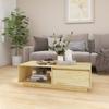 Day and Night - Day and Night Solid Pine Wood Coffee Table 110x50x33.5 Cm