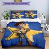 3pcs Star Woody Pattern Bedding Set, 1* Cover + 2*Pillowcases, Printed Bedding Set, Soft and Comfortable, Suitable for Bedroom D068