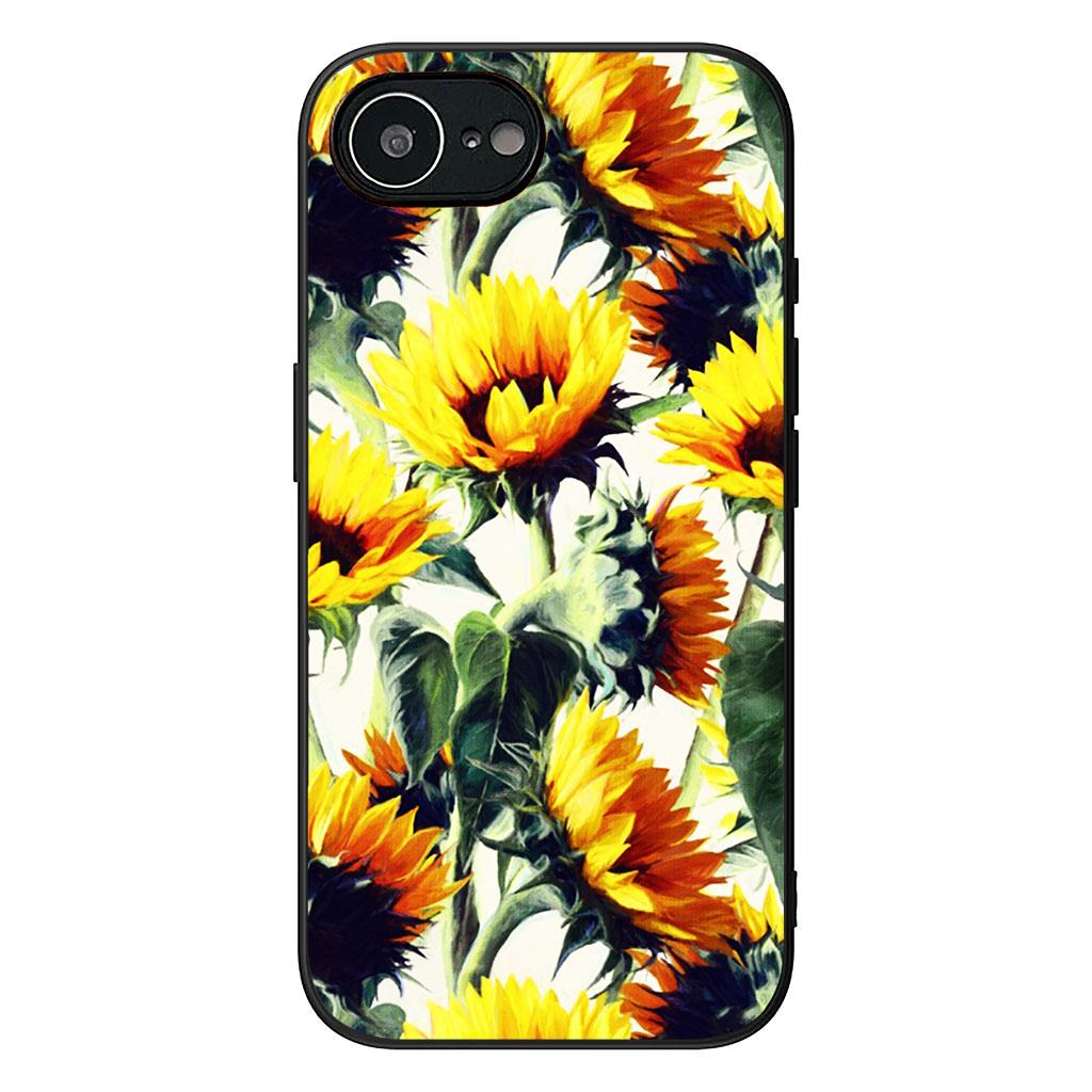 Cover for Xiaomi Redmi Note 14 12 13 ProPlus A4 A3 Pro Plus 12C 13C 14C 5G Casing Phone Case Sunflower Flower Painted Yellow