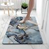 Nordic Style Marble Pattern Diatom Mud Bath Mat - Non-slip, Water-Absorbent, Quick-Drying, Wear-Resistant Foot Mat