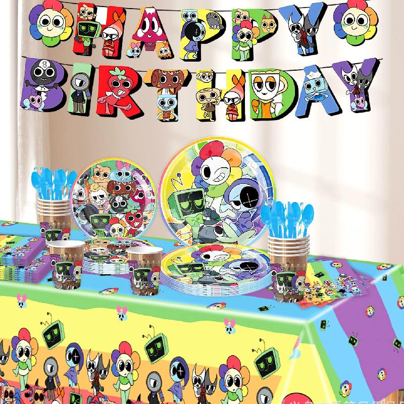 Dandys World Childrens Birthday Party Kit With Disposable Tableware And Decor Items