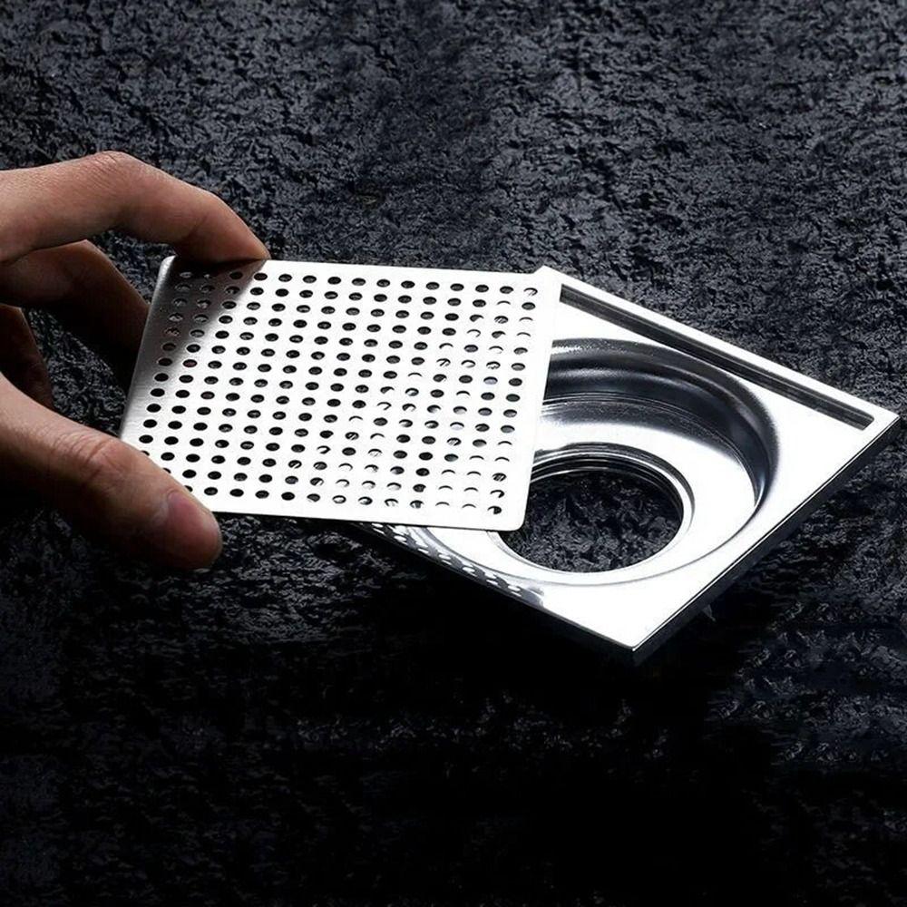 Square Drainage Net Cover Easy To Install and Clean Sink Strainer Floor Drains  Garden