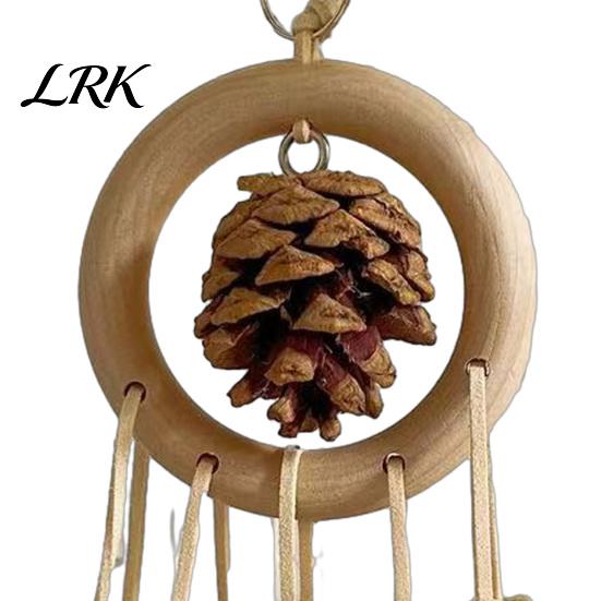 Bird Play Enrichment Toy Parrot Chew Toy, Pine Cone Corn Cob Rattan Ball Oral Health Foraging Cage Accessories for Conure Parakeet Cockatiel