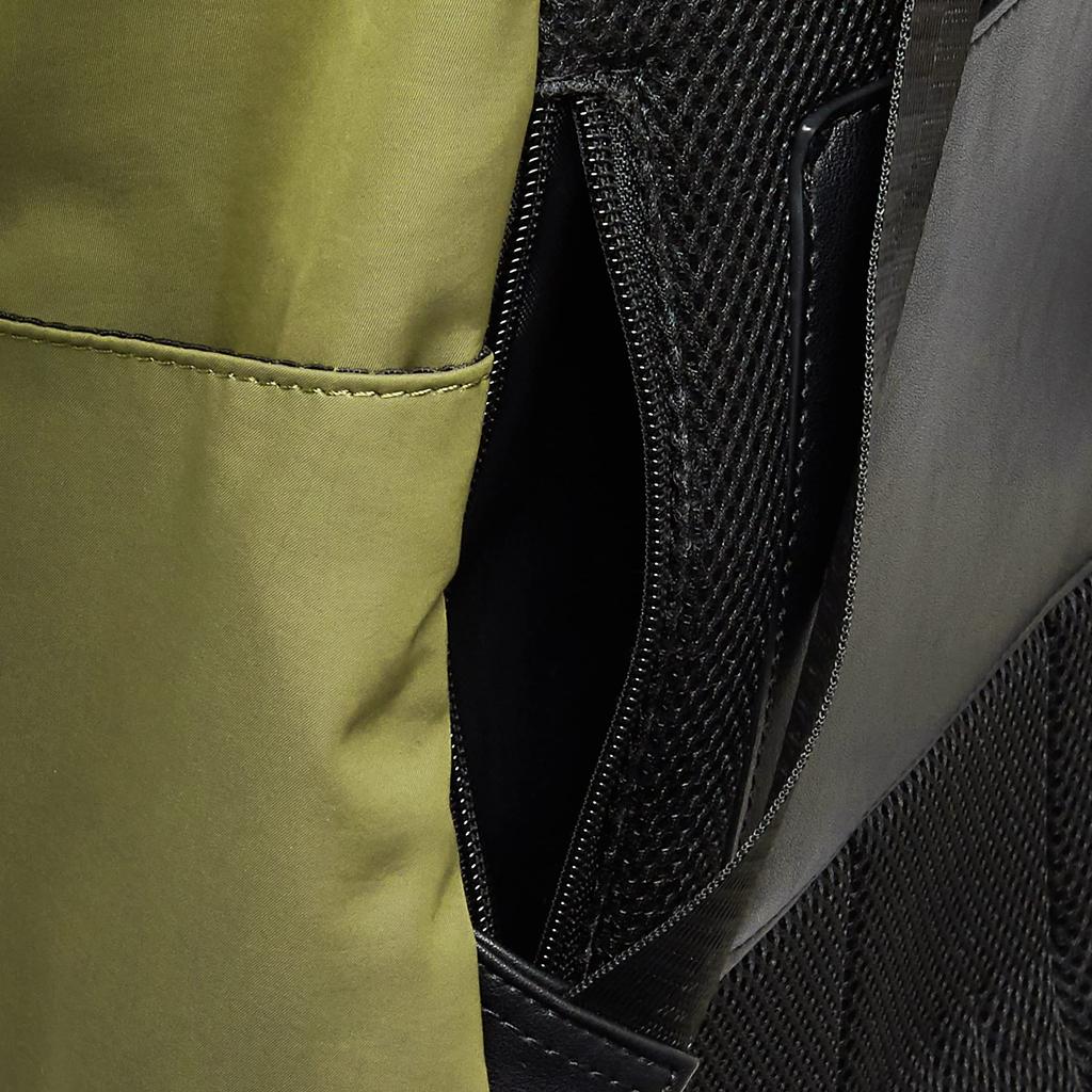 Faux Leather Pocket Backpack for Women 2153111016 Khaki [Cuko] 10-Pocket (366)