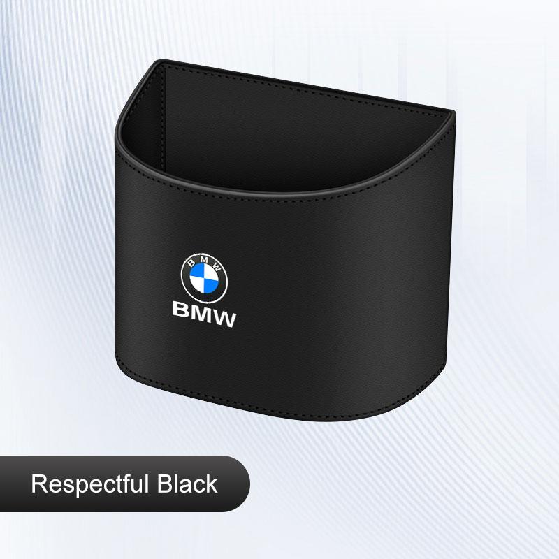 AAAOT1 For BMW M M3 M5 E36 E39 E46 E60 E90 E91 E92 F15 F30 X1X3 X5 Leather Car Storage Box Portable Door Hanging Bin,Backrest Trash can