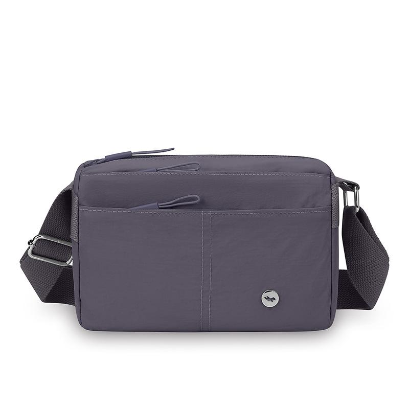 Water-Repellent Multi-Compartment Bag Lightweight Small Square Bag Commuter Women's Shoulder Bag Solid Color Crossbody Bag