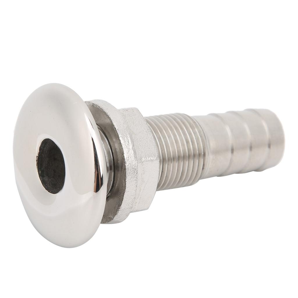 Outdoor Stainless Steel Water Outlet Port Boat Body Bottom Yacht Bilge Drain Vent AccessoryMJS022‑1 2in