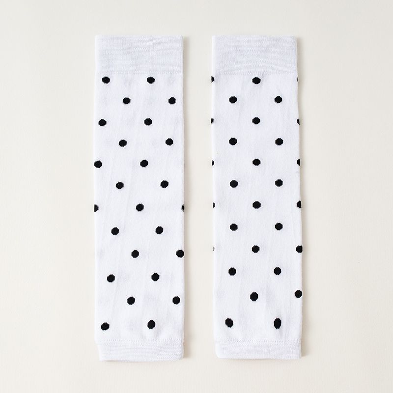 Women Leg Warmers Air Conditioner Knee Protection Thermal Dot Pattern Stacked High Socks Arthritis Care Straight Cut Leggings