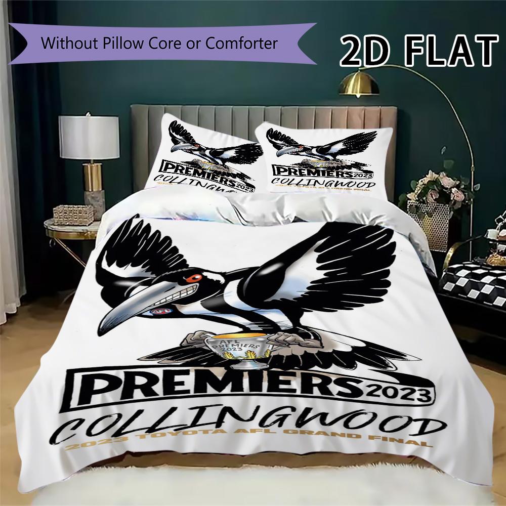 Collingwood Pattern Bedding Uilt Set Uilt Cover Pillowcase Home Decoration Birthday Gift (1 * Duvet Cover + 2 * Pillowcase Without Core)