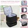 Doppellagige Nagellack-Organizer-Tasche 30 Fächer Handheld Nagelpfl ege-Kit-Tasche Große Kapazität Kosmetiktasche für Nagellack-Liebhaber