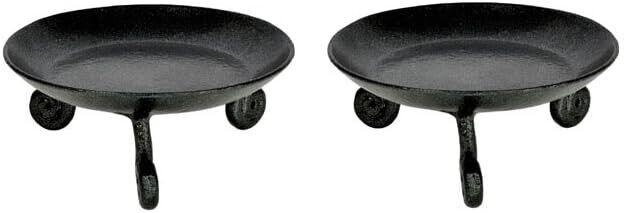 @ Small Wrought Iron Pillar Candle Stand 4.5 Inch Set Of 2 Z691 MJ-128-60%OFF