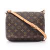 Used Muse Tango Short Strap Shoulder Bag M51257 Monogram PVC Coated Canvas Leather Brown Used Women