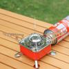 Windproof Portable Camping Gas Stove - Foldable High Power Square Design