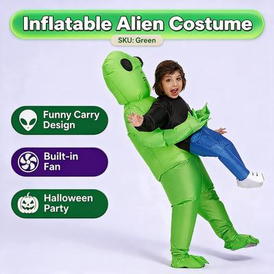 Halloween Cosplay Aufblasbares Alien Kostüm Lustiges Aufblasbares Outfit Für Karnevalsparty