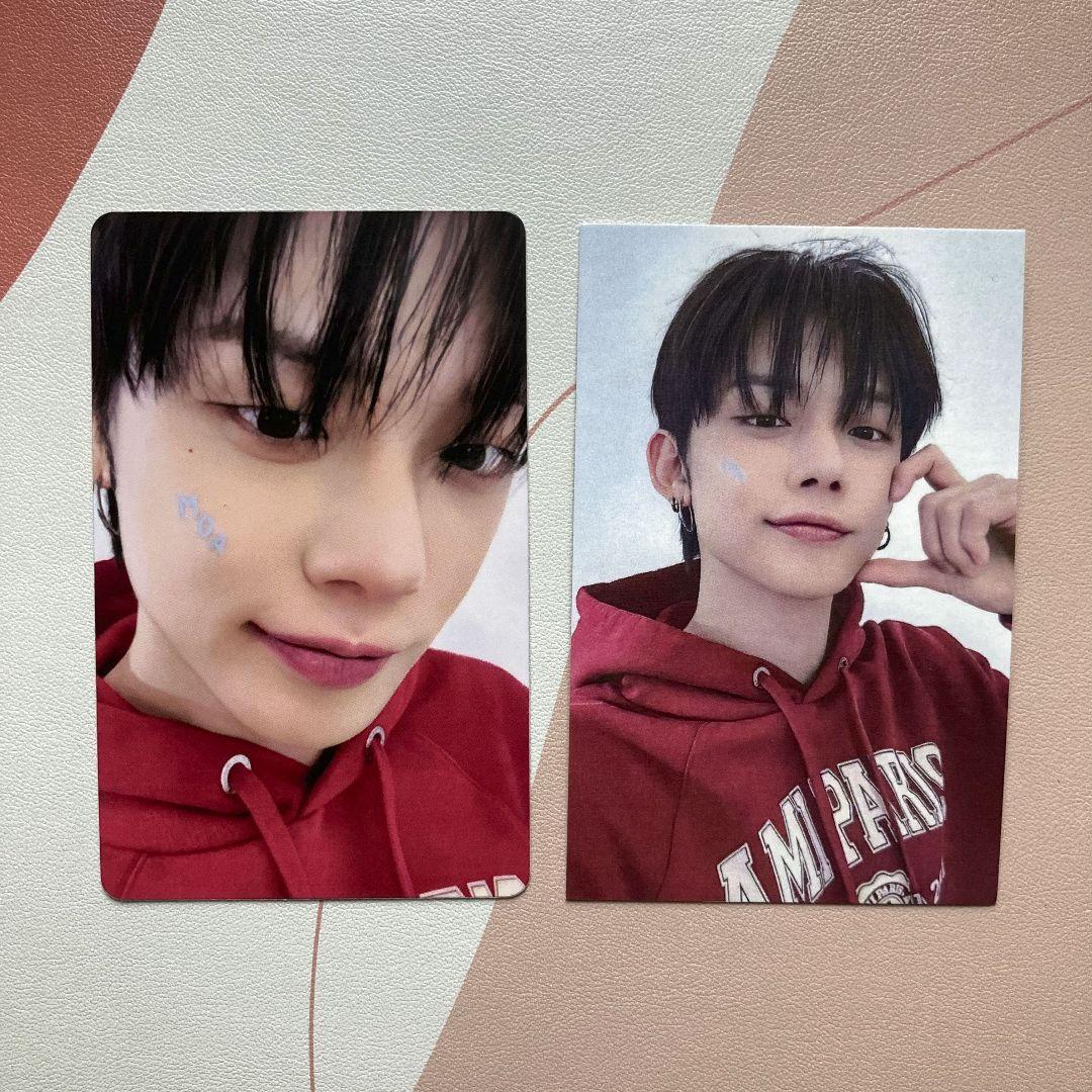 

[USED] Korea TXT MOAZONE Japan FC Bonus Yeonjun Trading Cards (2 Cards)