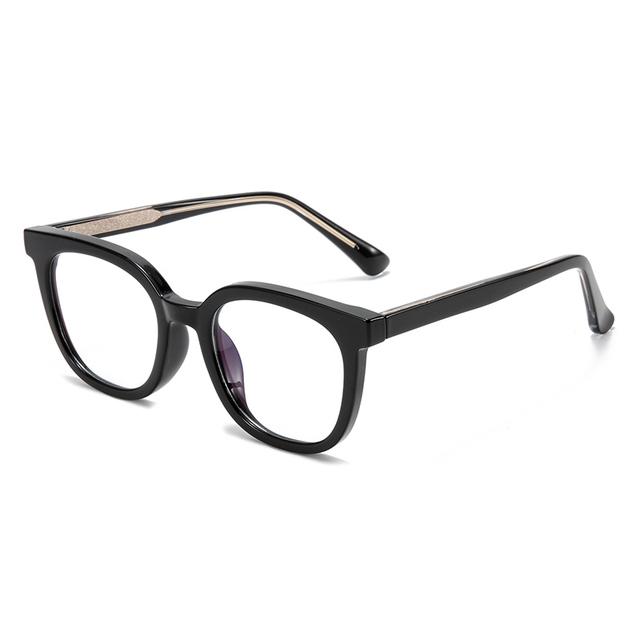 0 -0.5 -0.75 To -6.0 Anti Blue Rays Aspherical Lens Leopard Frame Oval Minus Diopter Glasses Unisex TR90 Prescription Spectacles