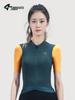 Lampada Women's Short Sleeve Summer Cycling Jersey - Breathable, Sun-Protected, High-Elasticity for Road & Mountain Biking