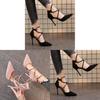 Summer Kimono Sandals With Cross Strap Heels For Nightlife And Party Wear