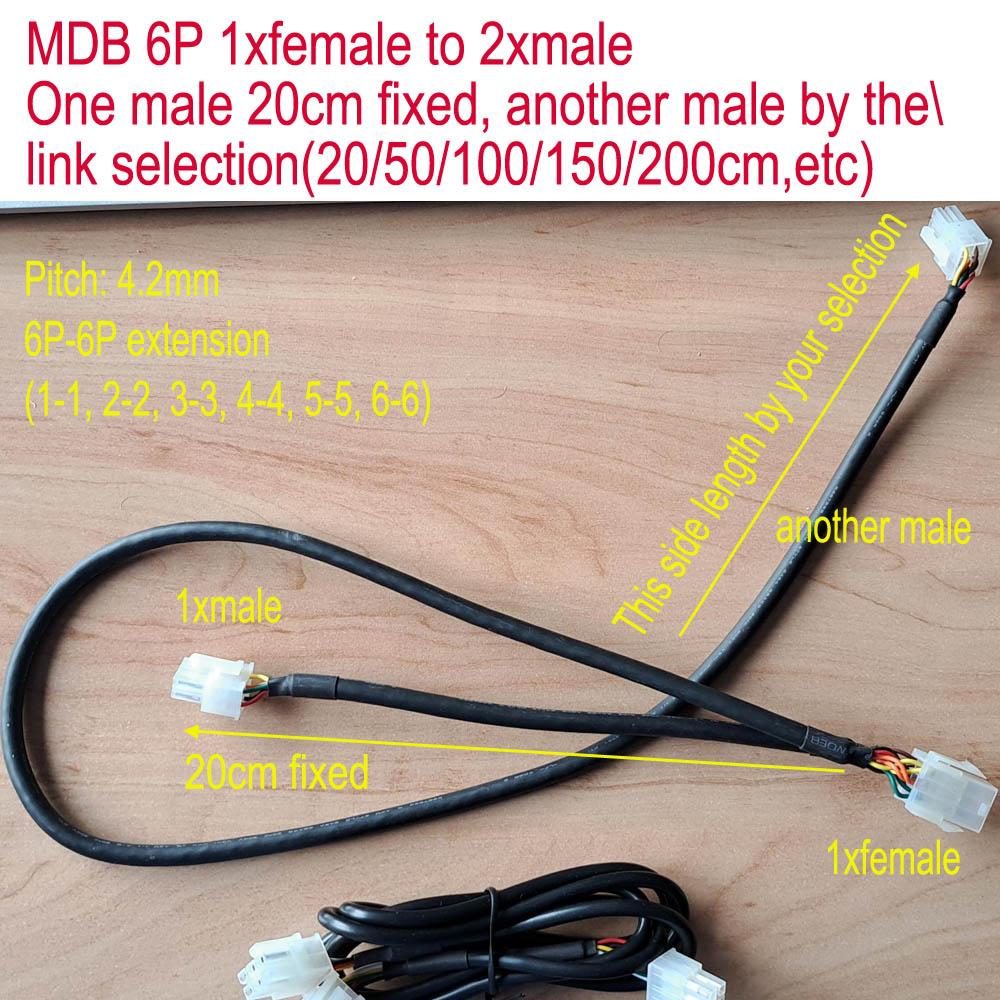 Molex 39013063 39012060 MDB Harness for MDB Box to Vending Machine MDB female to male Split Cable Y shape Extension Cord